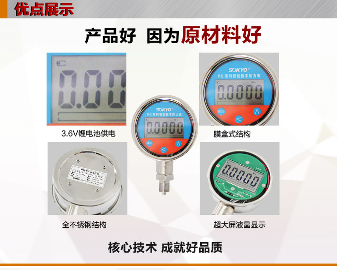 智能壓力傳感器,PGD圓盤型智能壓力變送器產品優點1