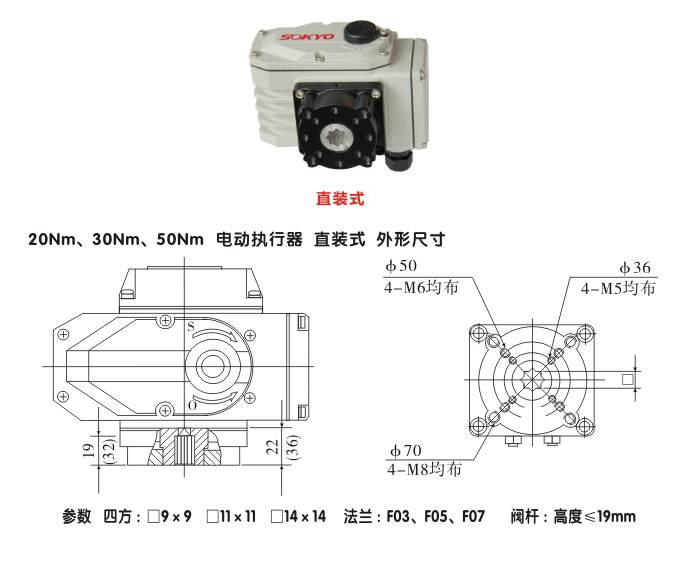 智能電動執(zhí)行器,YTDZ-RS50智能電動執(zhí)行機(jī)構(gòu)結(jié)構(gòu)圖,直裝式