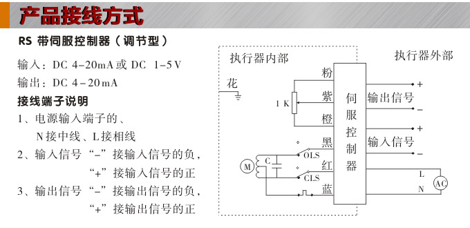 電動調節閥,YTDG-RS電動調節球閥,電動球閥接線圖
