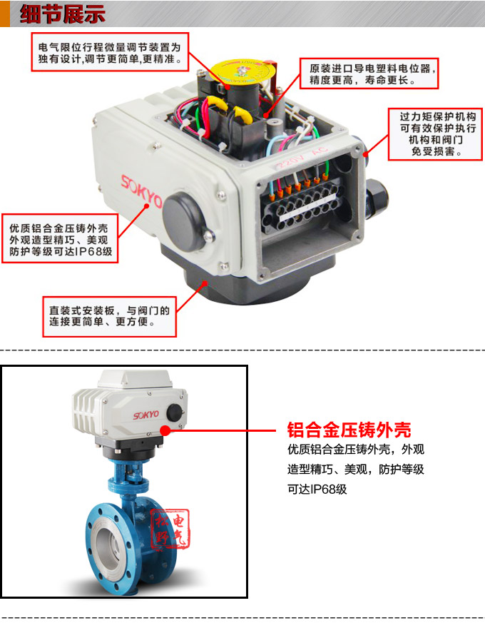 智能電動蝶閥,YTDZ-RS智能電動調節蝶閥細節圖1