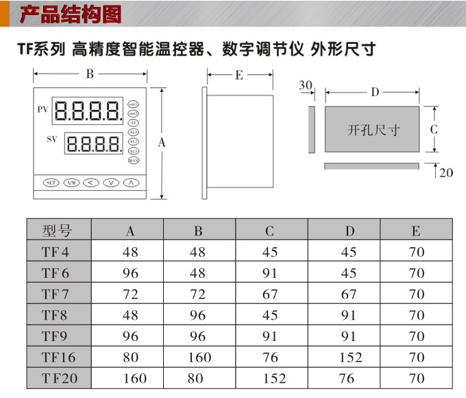 溫度控制器,TF7高精度溫控器,溫控表,高精度控制器結(jié)構(gòu)圖 溫度控制器,TF7高精度溫控器,溫控表,高精度控制器結(jié)構(gòu)圖