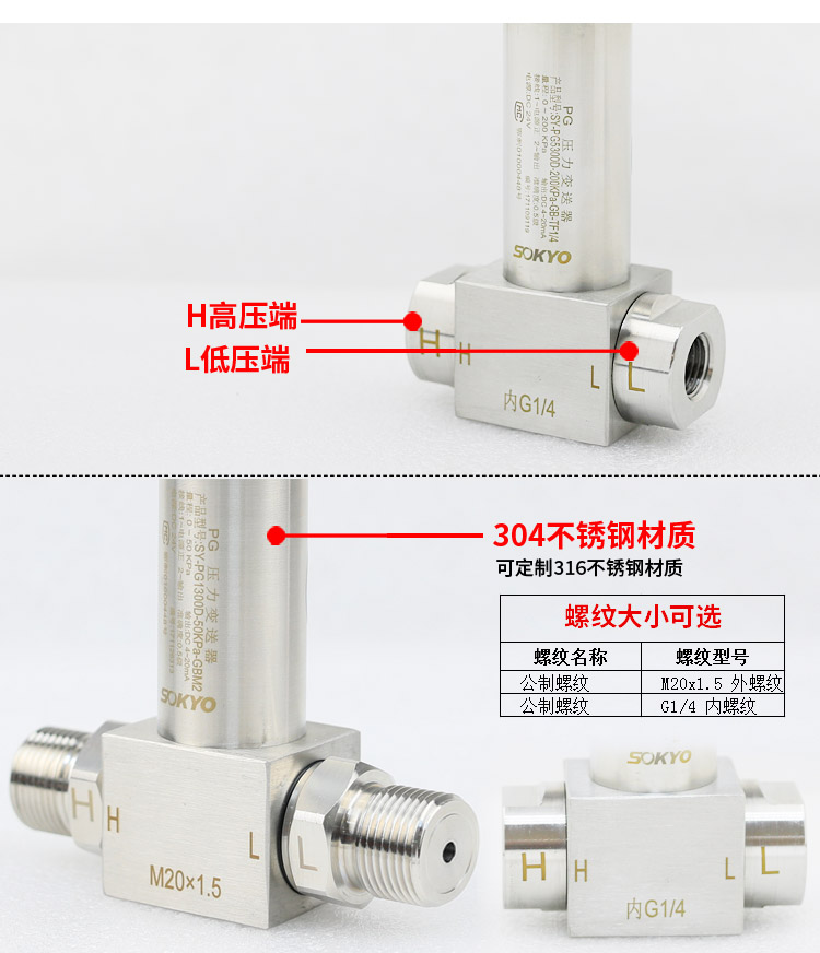 數顯差壓變送器,PG1300DY差壓變送器細節圖1